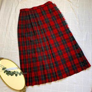 Vintage Tartan Wool Wrap Skirt